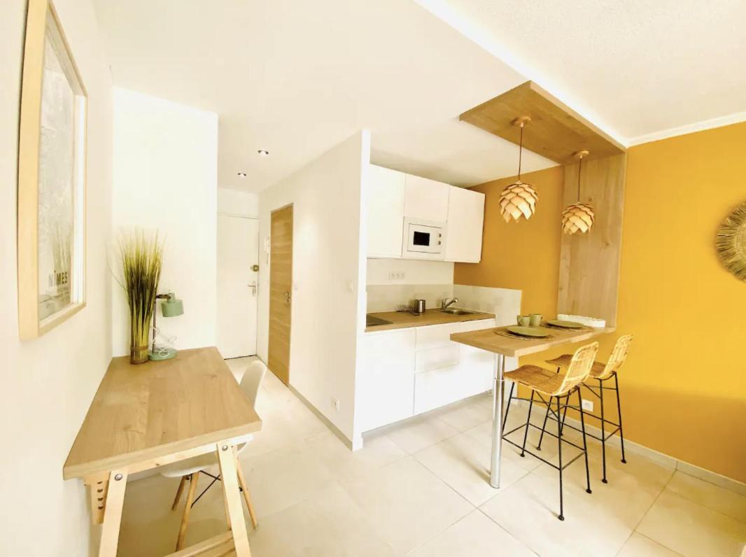 Studio Terrasse & Parking Gratuit En Residence Nîmes Exterior photo
